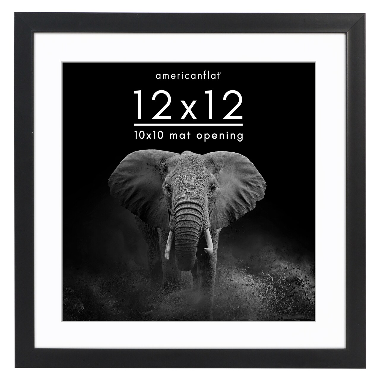 Americanflat Gallery-Style Picture Frame with Mat - Showcase Artwork, Prints, and Photos - Shatter Resistant Glass - Hanging Hardware with Drywall Anchor